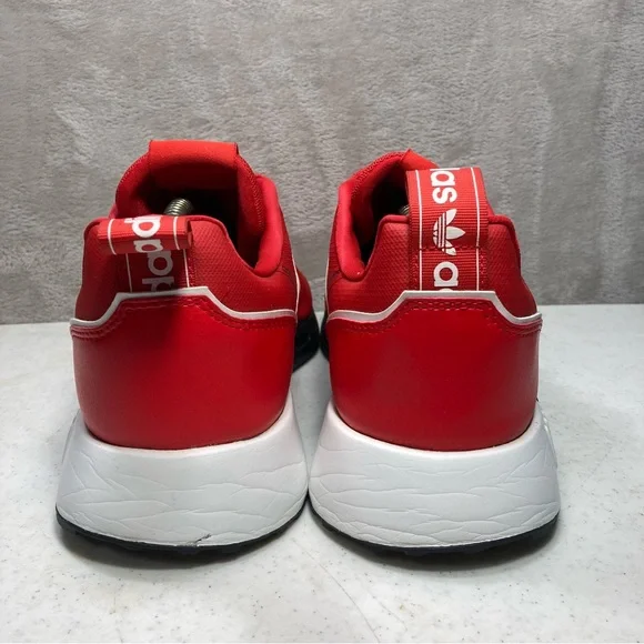 Adidas Multix Logo Print Vivid Red White Black Shoes GZ3534 Men's Sz 11.5